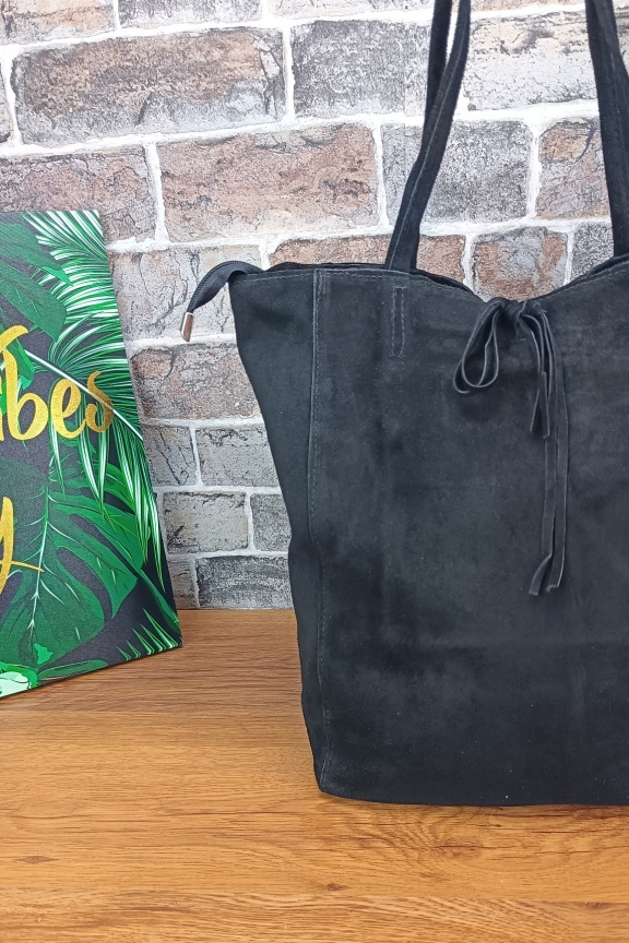 δερμάτινη-τσάντα-καστόρι-hobo-μαύρη