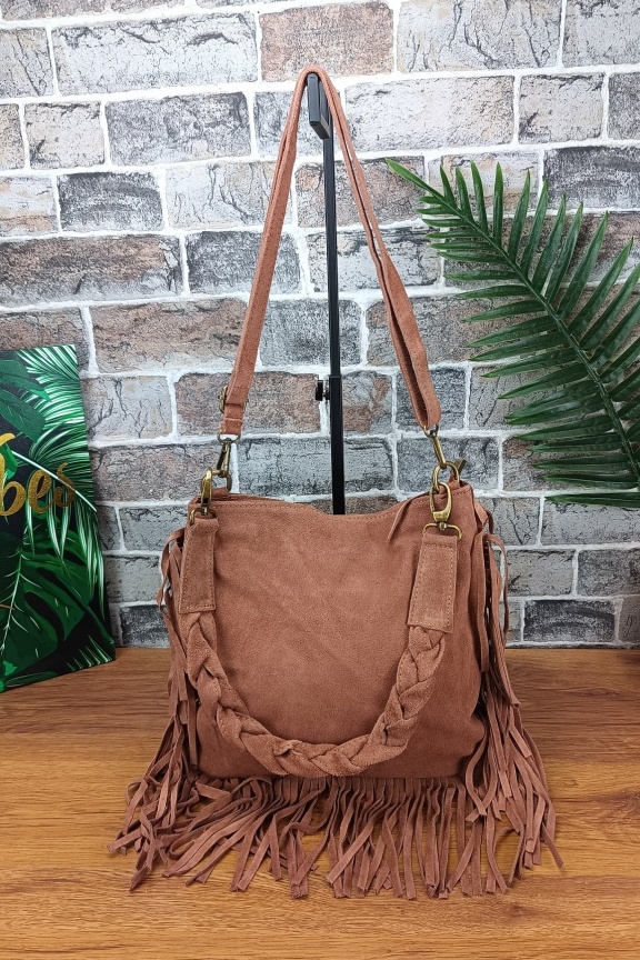 δερμάτινη-τσάντα-πλεκτή-λαβή-σάπιο-μήλο