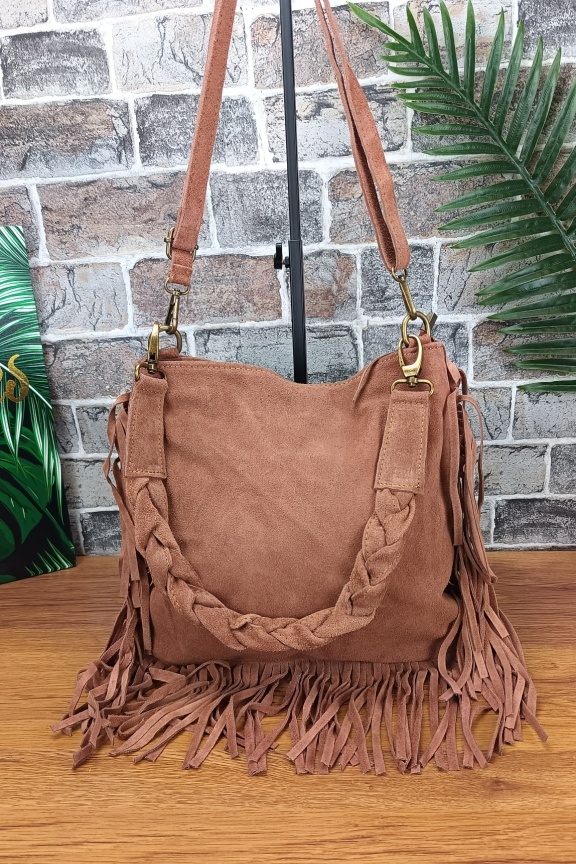 δερμάτινη-τσάντα-πλεκτή-λαβή-σάπιο-μήλο