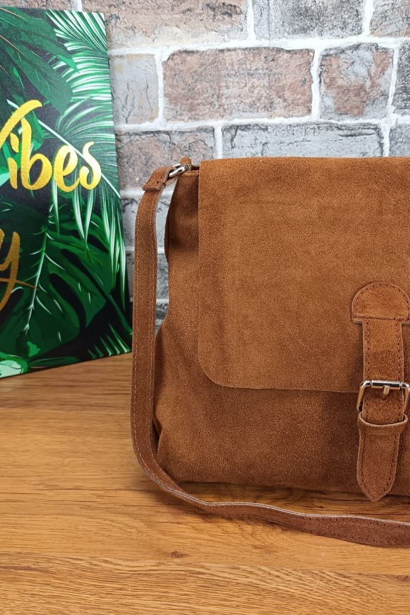 τσαντα-δερμα-καστορι-καφέ