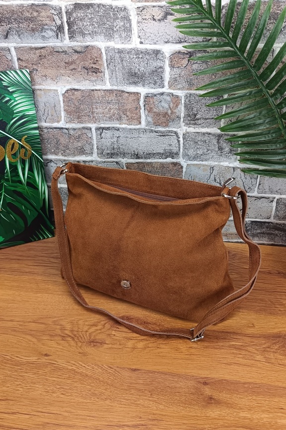 τσαντα-δερμα-καστορι-καφέ