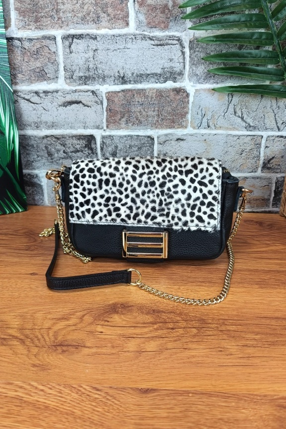δερμάτινη-τσάντα-λεοπαρ-τριχα-λευκή-μαύρη