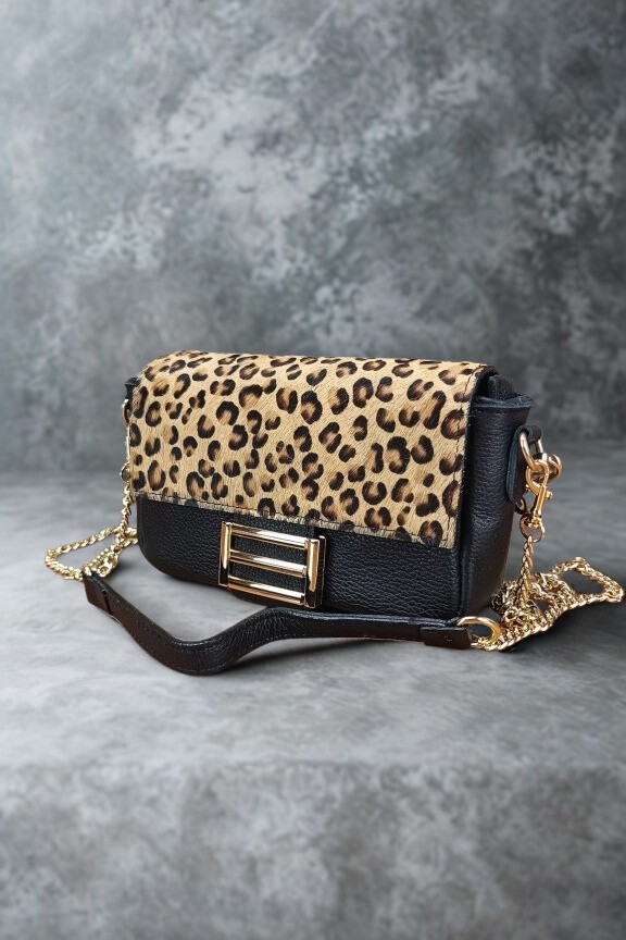 δερμάτινη-τσάντα-λεοπαρ-τριχα-καφέ-μαύρη