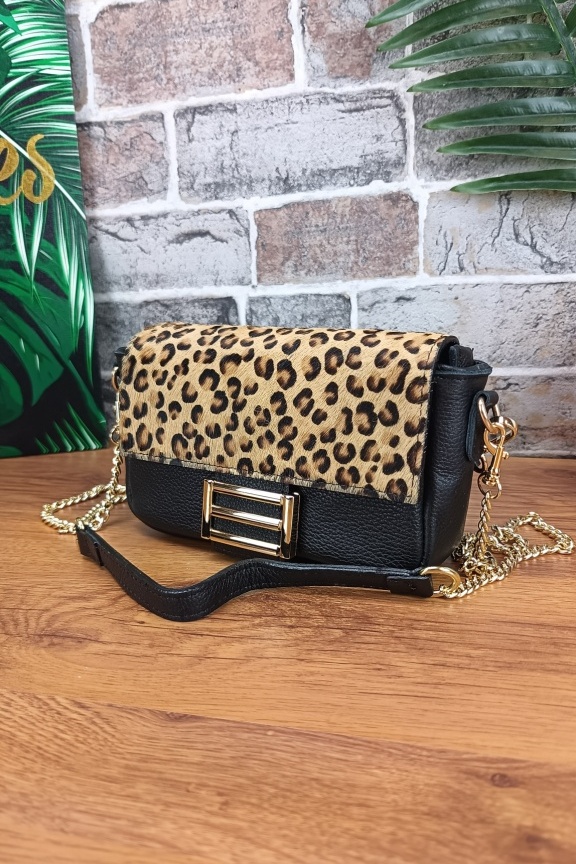 δερμάτινη-τσάντα-λεοπαρ-τριχα-καφέ-μαύρη