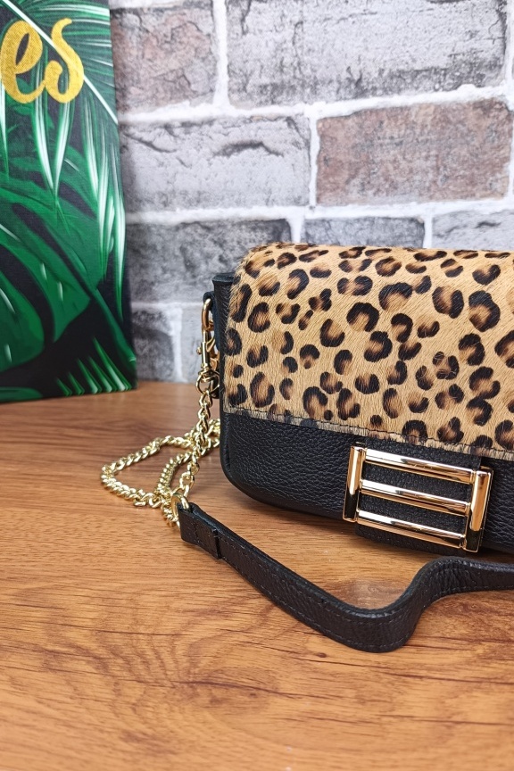 δερμάτινη-τσάντα-λεοπαρ-τριχα-καφέ-μαύρη