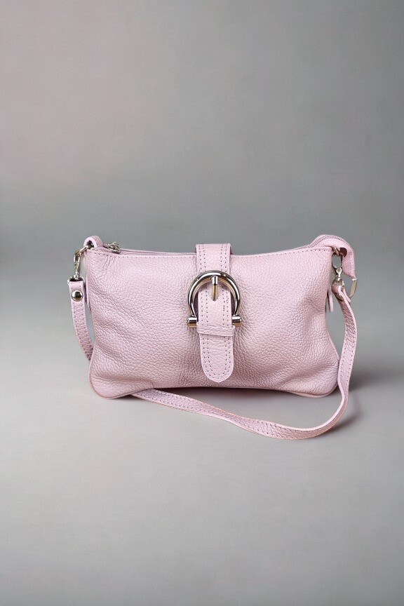 δερμάτινη-τσάντα-πόρπη-ροζ