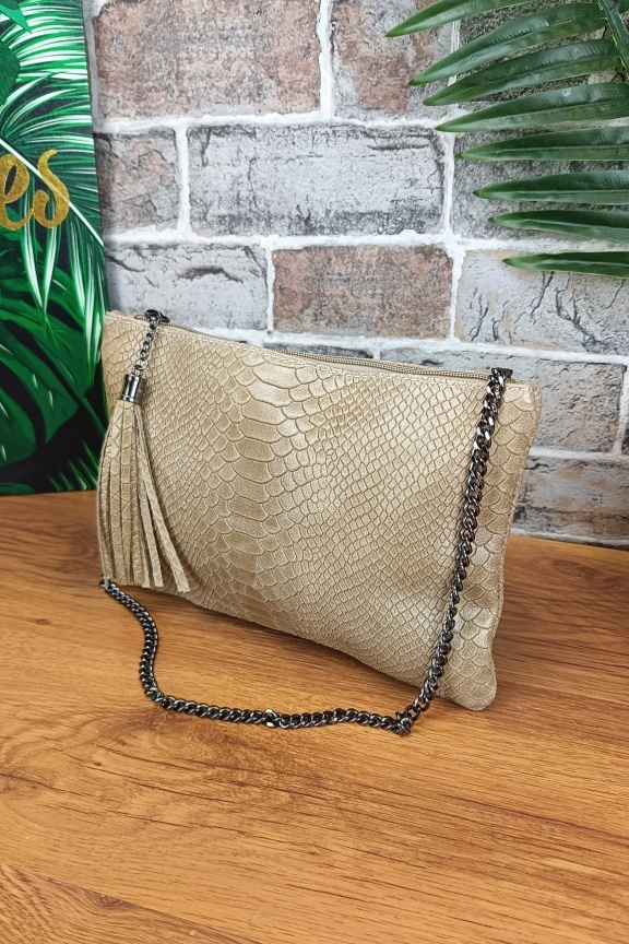 δερμάτινη-τσάντα-φάκελος-φίδι-μπεζ