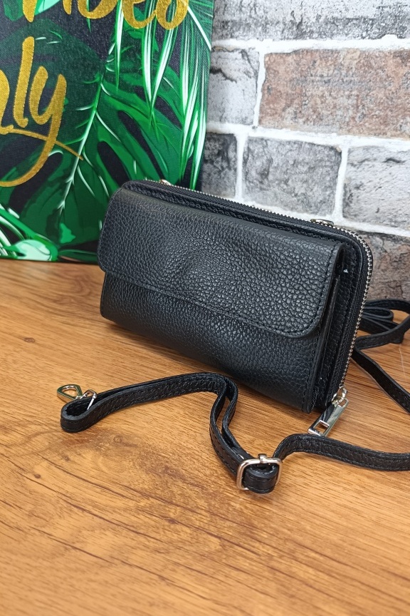 δερμάτινο-πορτοφόλι-τσαντάκι-μαύρο