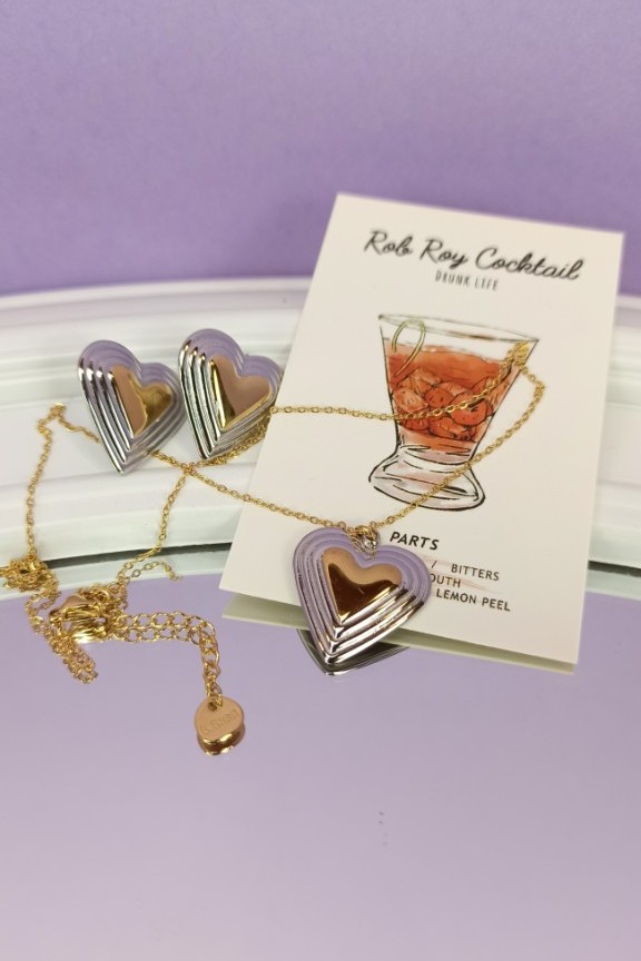 σετ-σκουλαρίκια-κολιέ-καρδιά-διχρωμία