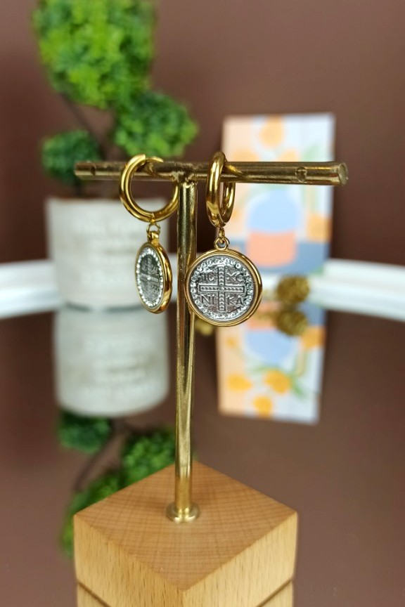 κρικάκια-με-κρεμαστά-στοιχεία-ασημί-χρυσό-icxc-nika