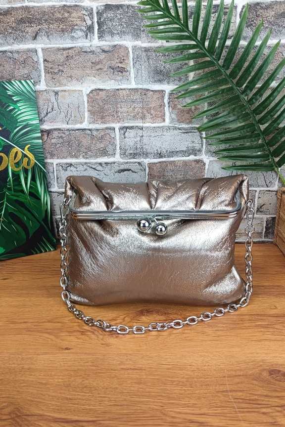 τσάντα-clutch-αναδιπλούμενη-ασημί