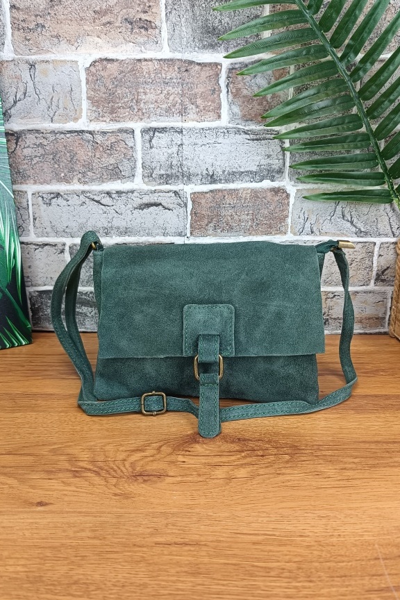 δερμάτινη-τσάντα-χιαστί-καστόρι-χακί