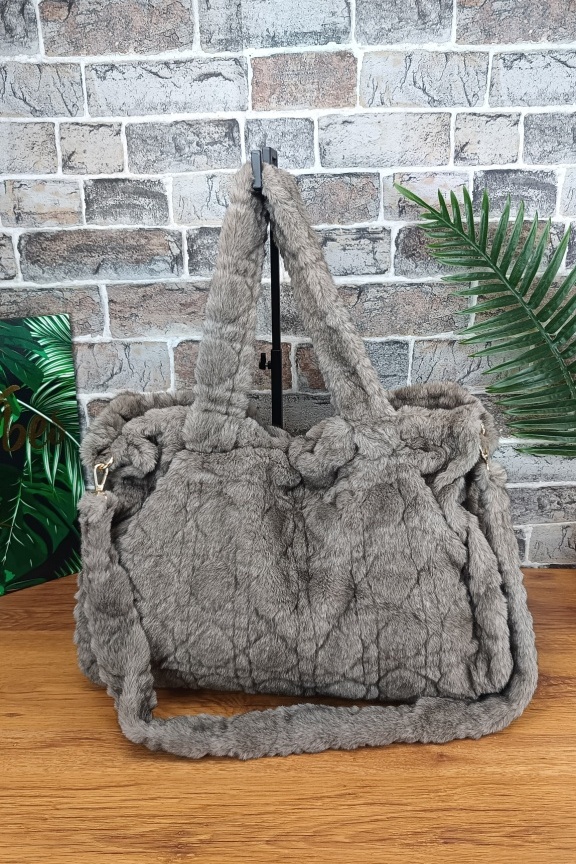 μεγαλη-γουνινη-τσαντα-γκρι-μπεζ