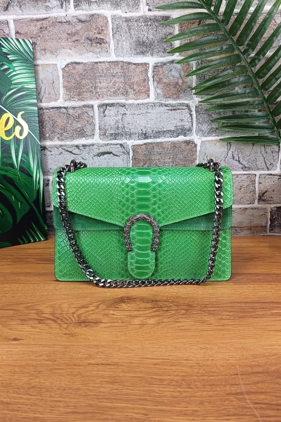 δερμάτινη-τσάντα-κροκό-μεγάλη-πέταλο-πράσινη