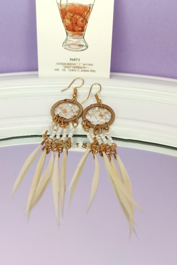 χειροποίητα-σκουλαρίκια-ονειροπαγίδα-λευκά