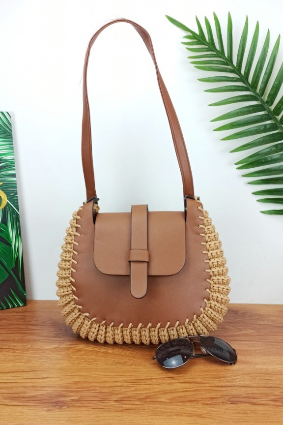 πλεκτή-χειροποίητη-τσάντα-ώμου-μπεζ-μεγάλη